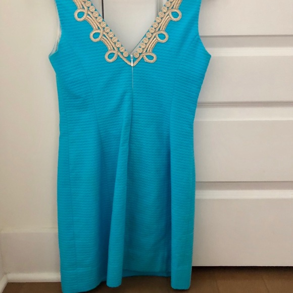 Lilly Pulitzer aqua blue spring dress - Picture 2 of 3